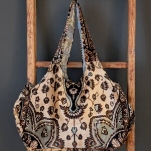 Honeycomb bag - brown vintage