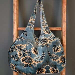 The Honeycomb Bag - blue vintage