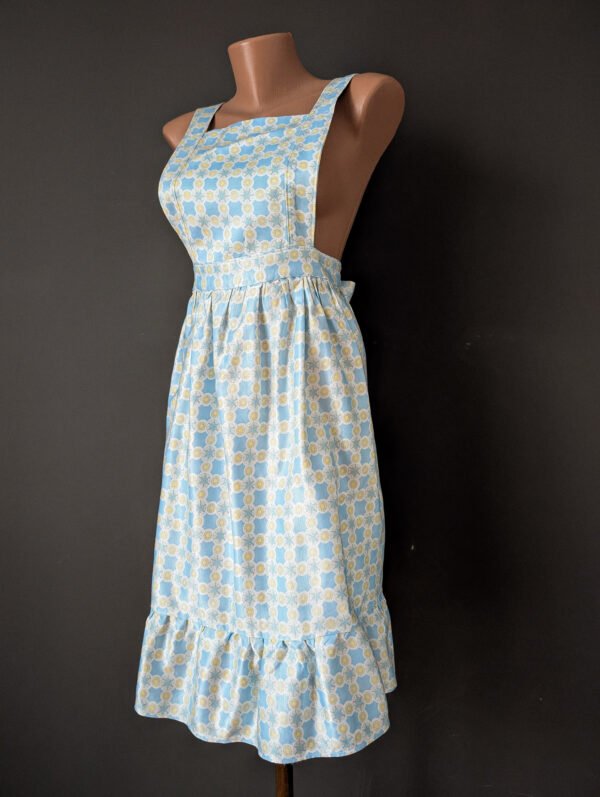 Vintage apron - light blue