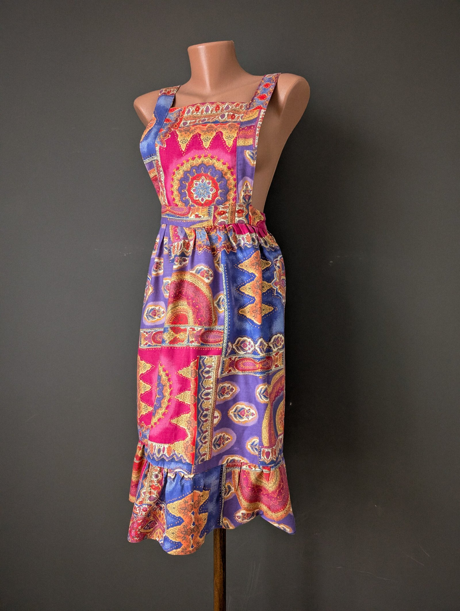 Vintage apron - purple - imagine 2
