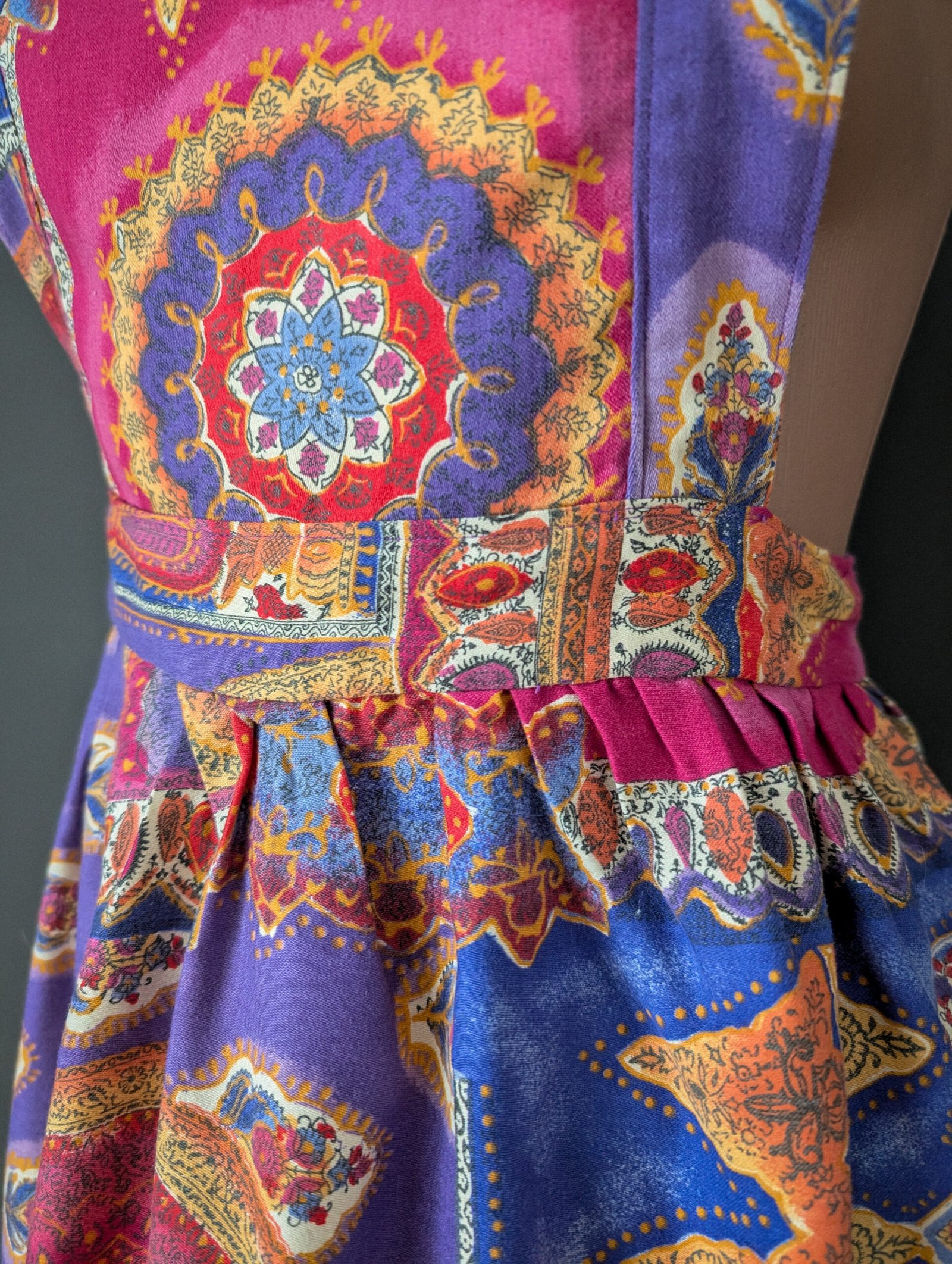 Vintage apron - purple - imagine 4