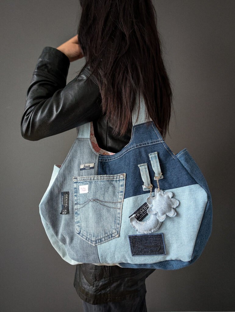 Honeycomb bag - Blue denim