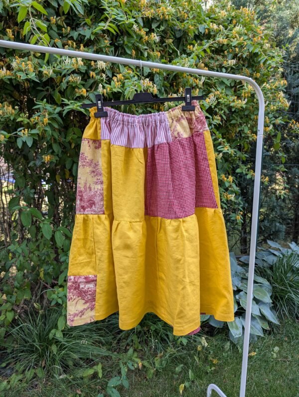 Set corset (cu 2 fețe)+fusta - TRPxMadeByBianca (size M-L) - imagine 5