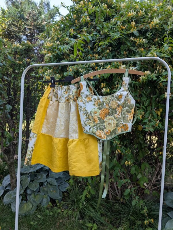 Set corset (cu 2 fețe)+fusta - TRPxMadeByBianca (size S-M) - imagine 2