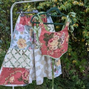 Set corset (cu 2 fețe)+fusta - TRPxMadeByBianca (size S-M)