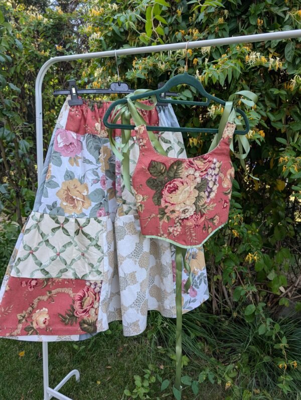 Set corset (cu 2 fețe)+fusta - TRPxMadeByBianca (size S-M)