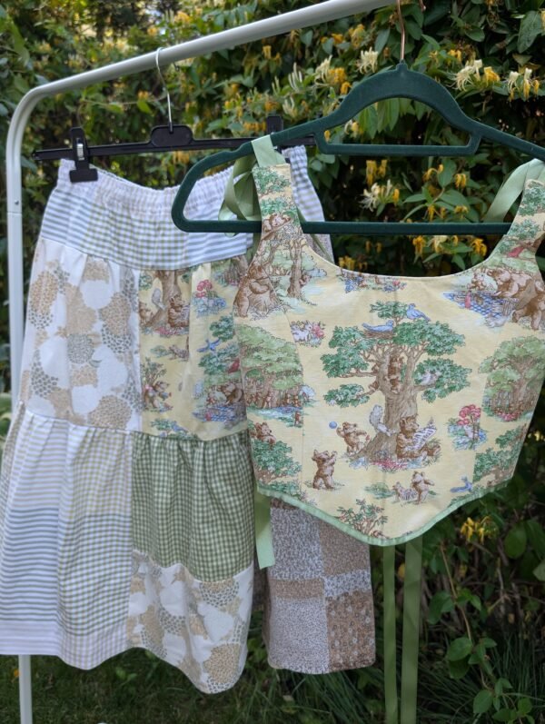 Set corset (cu 2 fețe)+fusta - TRPxMadeByBianca (size S-M) - imagine 2