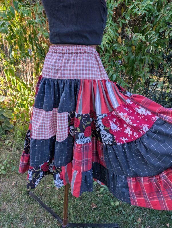 Fusta patchwork - red - imagine 7