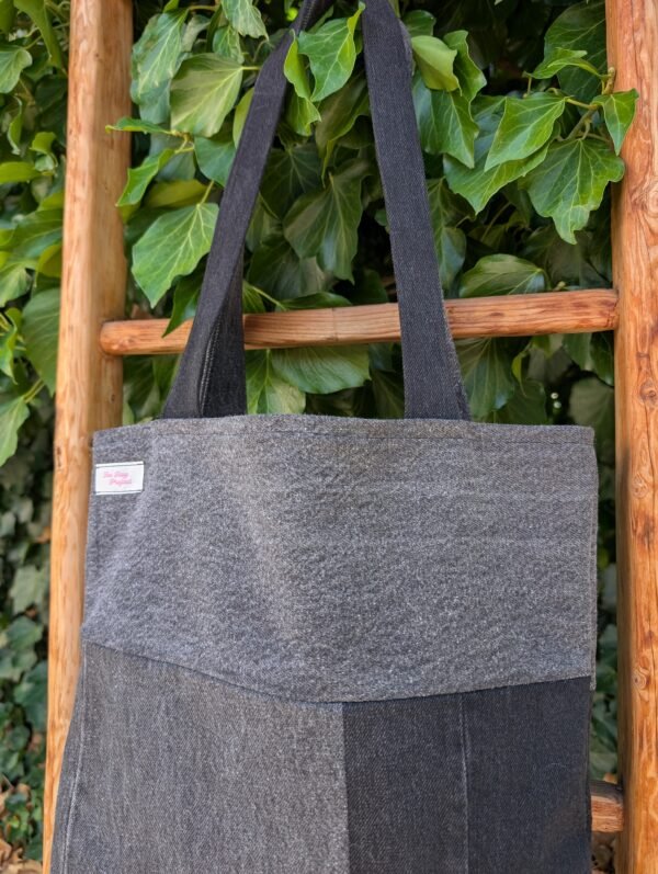 Tote bag - patchwork dark denim 2 - imagine 2