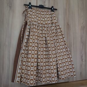 Fusta brown flowers - size XS-M