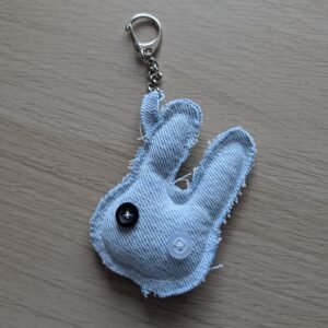 Breloc - light blue bunny