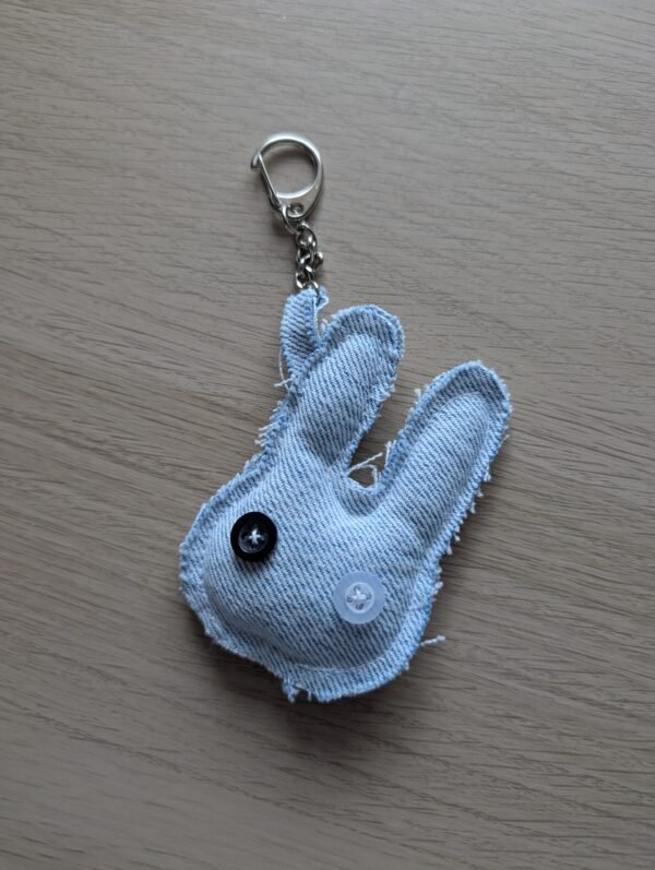Breloc - light blue bunny