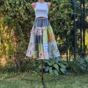 Fusta patchwork - earthy