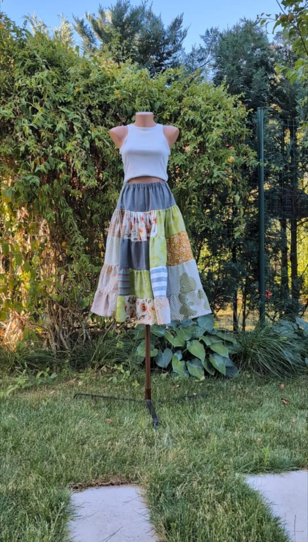 Fusta patchwork - earthy