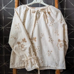 The Matilda Shirt -brown flowers