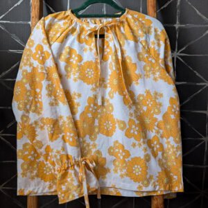 The Matilda Shirt - orange flowers