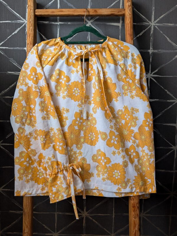The Matilda Shirt - orange flowers