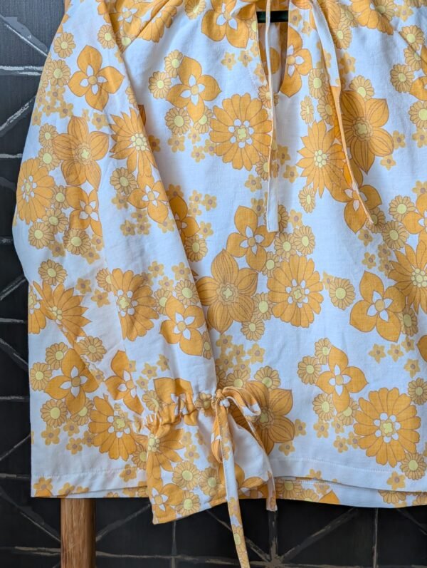 The Matilda Shirt - orange flowers - imagine 2