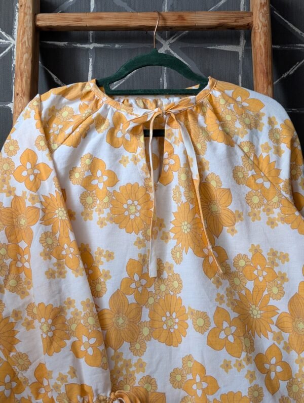 The Matilda Shirt - orange flowers - imagine 3