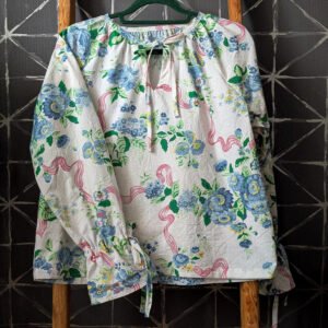 The Matilda Shirt - white,blue,pink