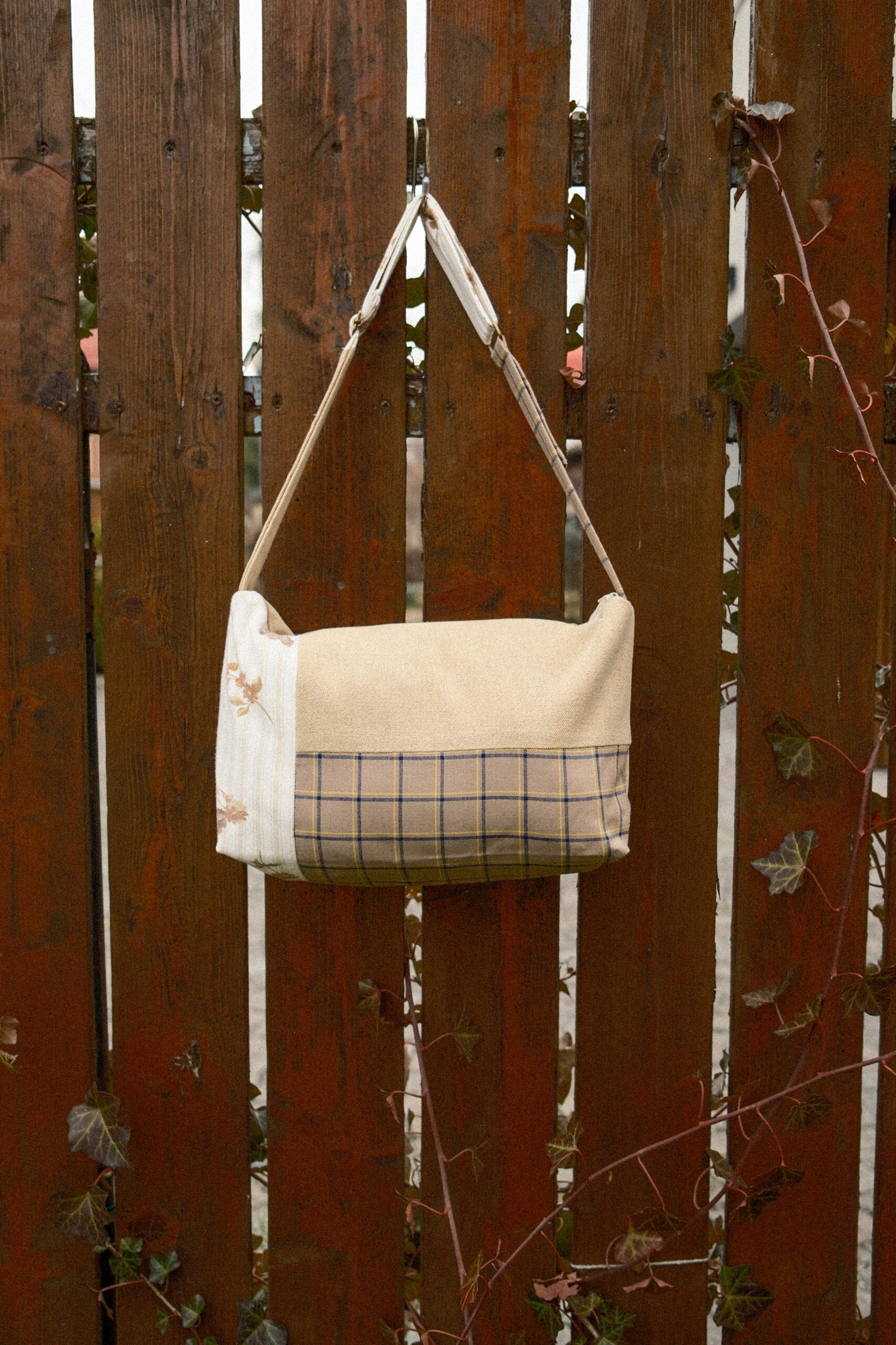 Boxy Bag - denim&checkers