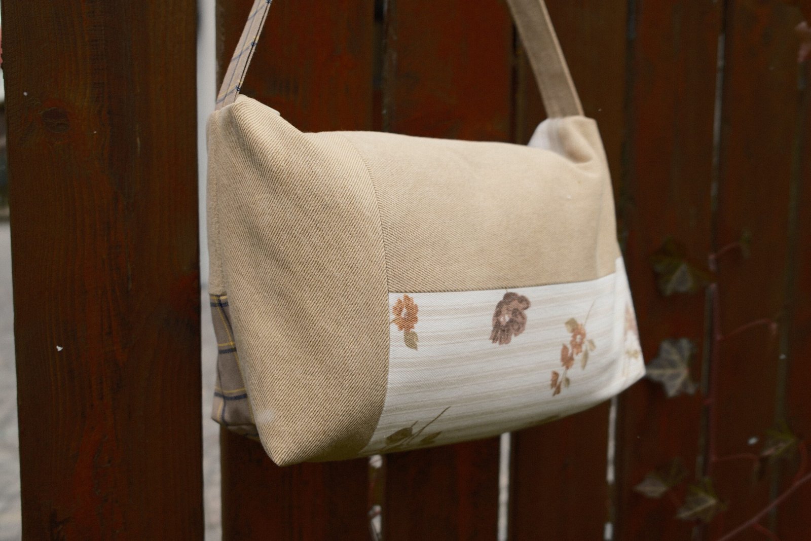 Boxy Bag - denim&checkers - imagine 3