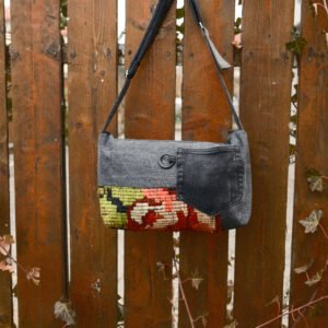 Boxy Bag - black denim