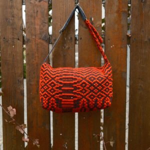 Boxy Bag - red wool