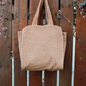 Tote bag - cream corduroy