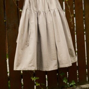 Beige checkers skirt – size XS-L