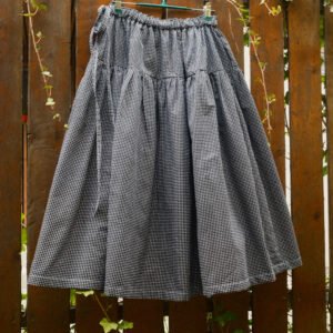 Black checkers skirt – size XS-L