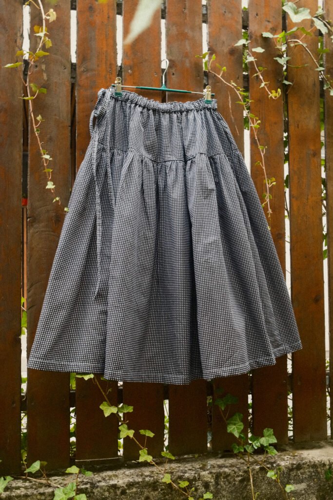 Black checkers skirt – size XS-L