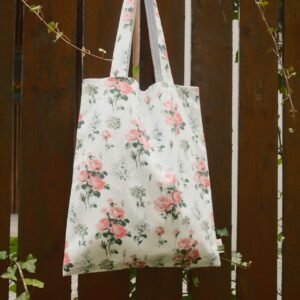Tote bag - pink flowers