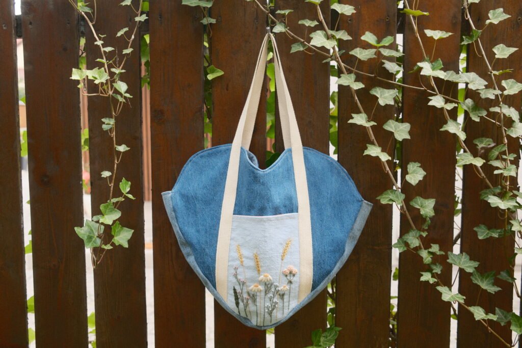 TRP X ATELIER ANDUSHKA - tote bag flori de camp - blue