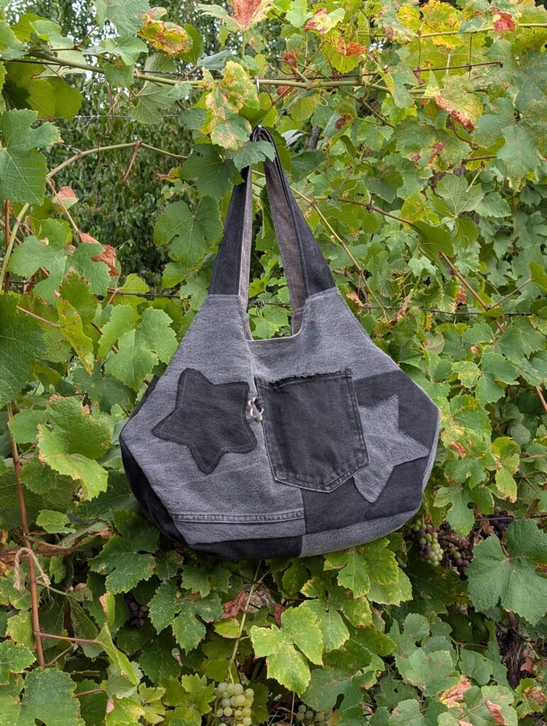 Honeycomb Bag - black denim 1