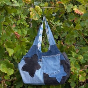 Honeycomb bag - blue&black