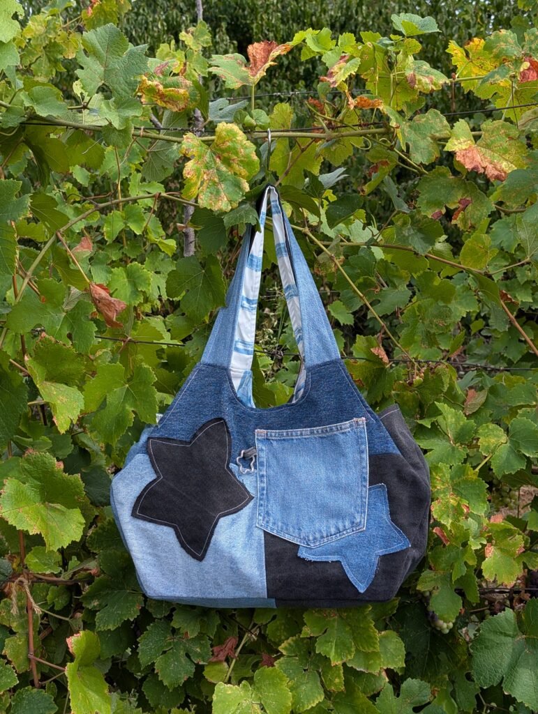 Honeycomb bag - blue&black