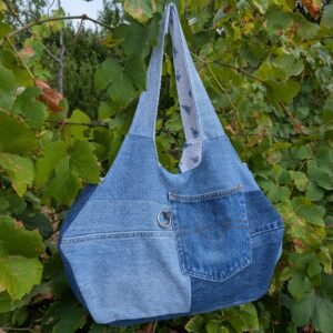 Honeycomb bag - blue denim