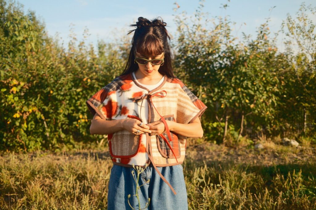 Blanket vest - patchwork
