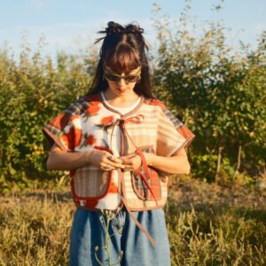 Blanket vest - patchwork