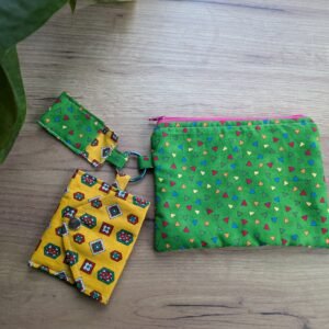 set organizator geanta - green&yellow