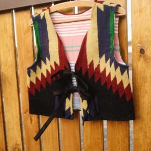 Folk vest - S/M - zig zag