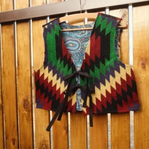 Folk vest - M/L - zig zag